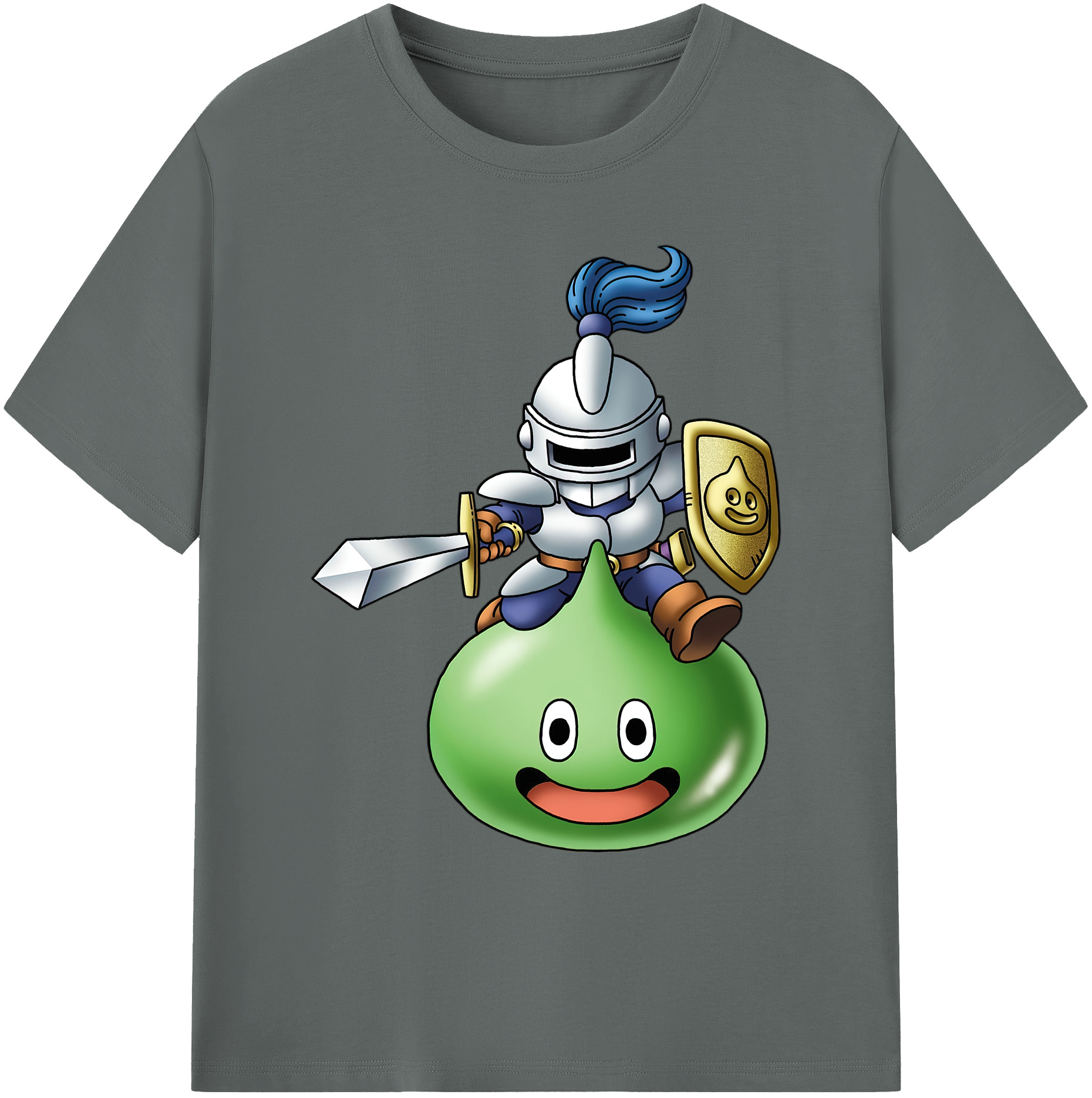 （画像用） ドラゴンクエスト Doragon Kuesuto Dragon Quest 綿100％ メンズ半袖Tシャツ｜肌触りやわらか＆通気性